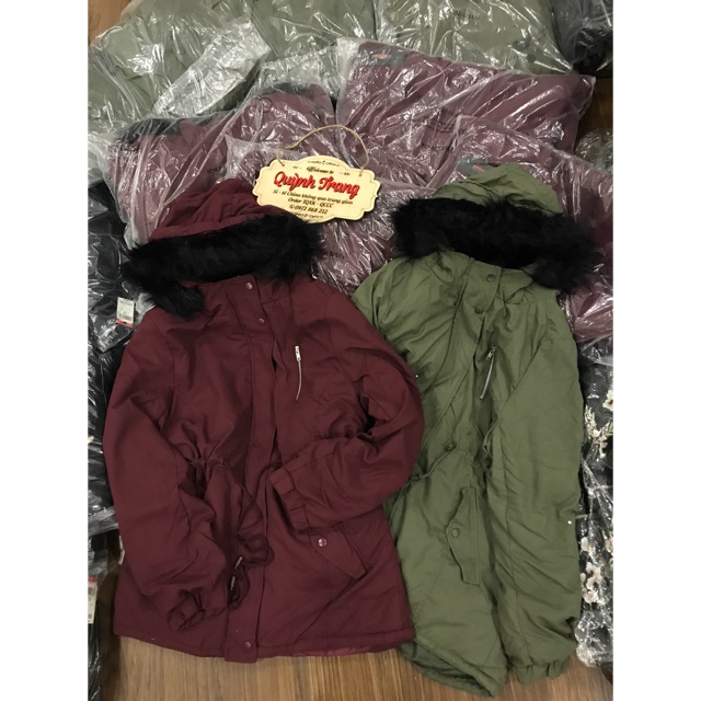 ÁO PARKA RÊU ĐỎ