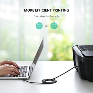 Cáp Máy In USB 2.0 Ugreen 20847 Cao Cấp Dài 2M