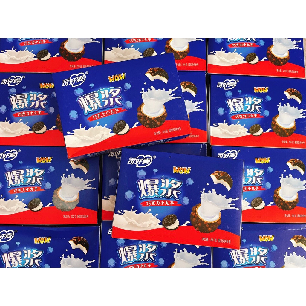 Bánh OREO SoCoLa Nhân Chảy Giòn Tan 3 Lớp Siêu Ngon Hộp 200g