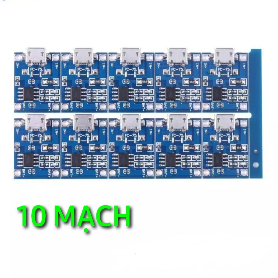 🔎Mạch sạc, bảo vệ pin 18650 1s 3,7-4,2v. Ngắt khi áp thấp.