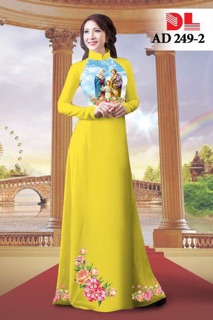 Vải áo dài In hình Thánh