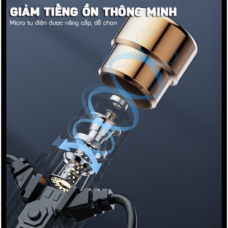 Tai Nghe Nhét Tai Chống Ồn Âm Thanh Hifi Sống Động Tích Hợp Micrô Cho Điện Thoại, Laptop, PC Live Stream KT-02 HOMESTORE