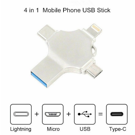 Usb 4 Trong 1 Otg 512gb Cho Iphone