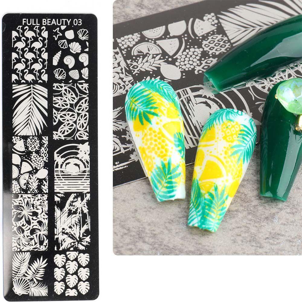 Miếng Dán Trang Trí Móng Tay Họa Tiết Hoa / Đại Dương Xinh Xắn