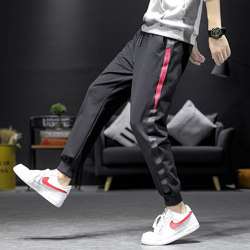 Quần Dài Thể Thao Kẻ Sọc Thoáng Khí Nhanh Khô Thiết Kế Đơn Giản Thời Trang Mùa Xuân Cho Nam