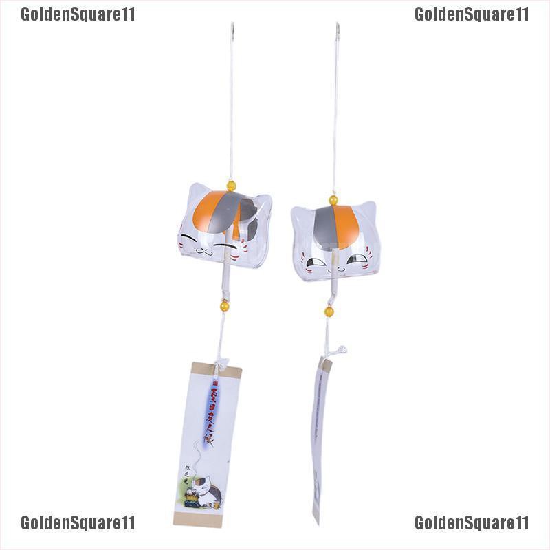 1 Chuông Gió Hình Mèo Bằng Kính Dùng Trang Trí Vườn Nhà