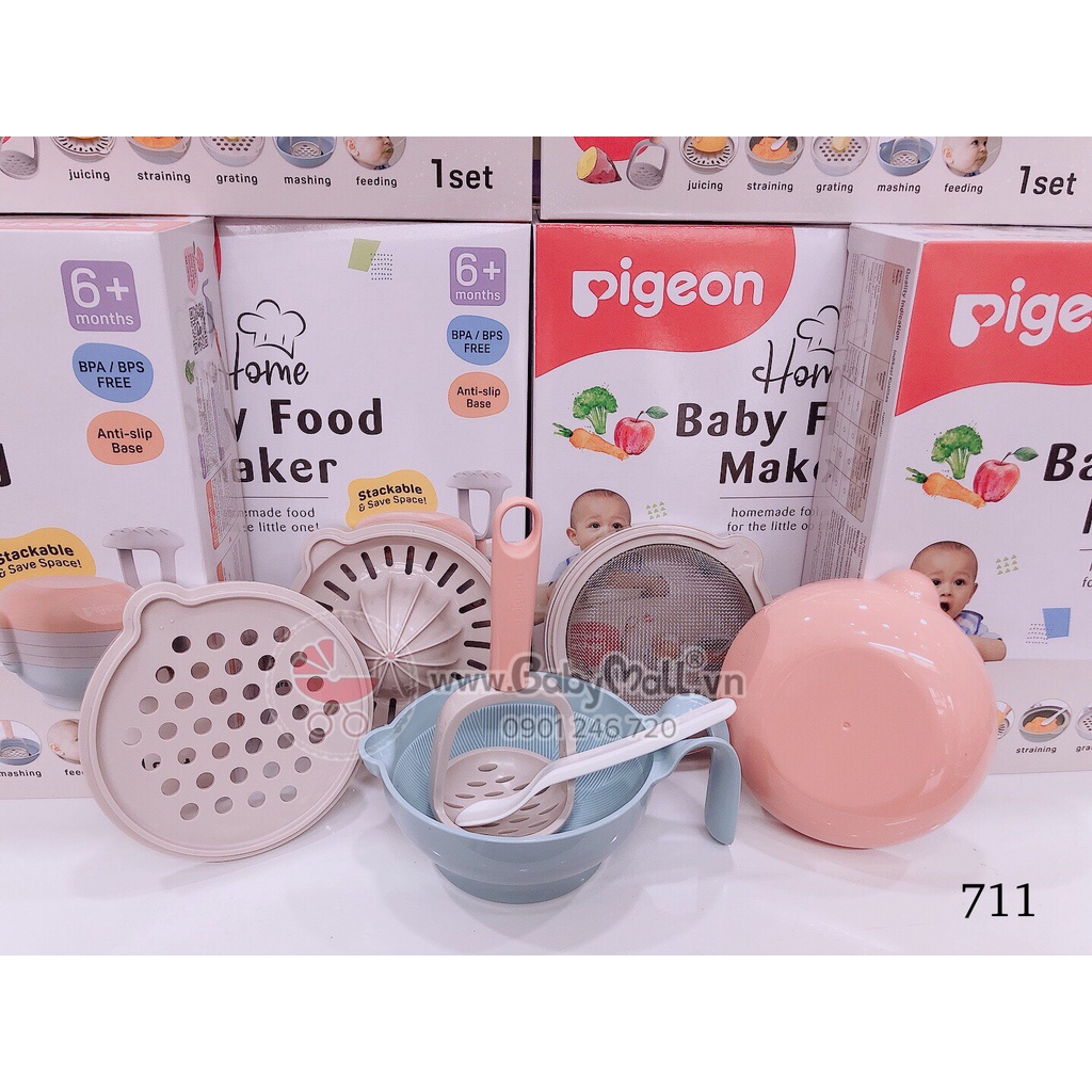 Bộ nghiền thức ăn cho bé Pigeon 711 MẪU MỚI NHẤT