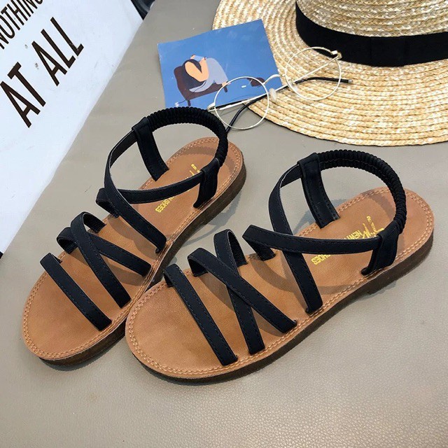 dép sandal đế bệt ☑FREESHIP☑ Sandal Nữ Đẹp Thời Trang Hàn Quốc kiểu dáng năng động vớinhiều gam màu đi siêu xinh