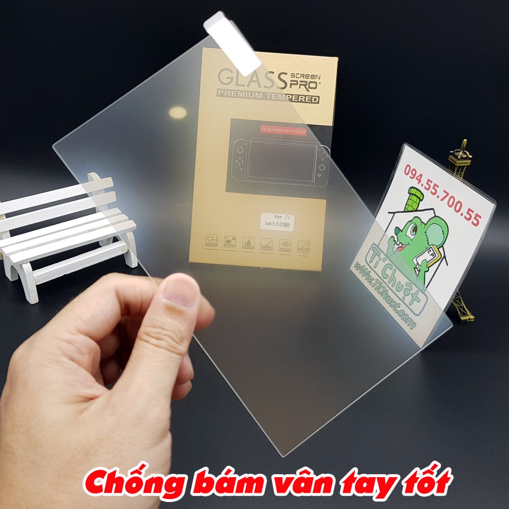 Kính CL Nhám Máy Game Nintendo Switch OLED 7" Cường Lực 9H