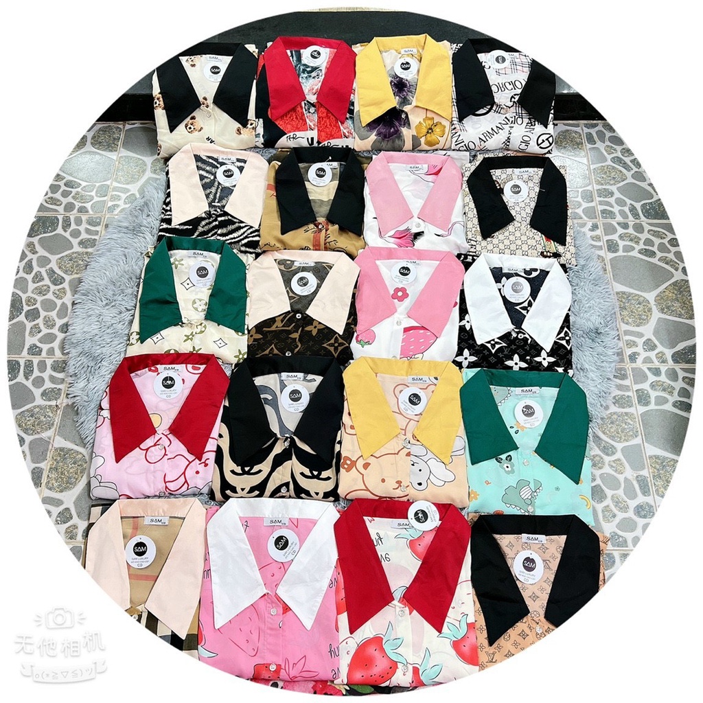 Bộ Pijama - Bộ Lụa Áo Cộc Quần Dài Chất Liệu SaTin Cánh Dơi Form Dưới 60kg | BigBuy360 - bigbuy360.vn