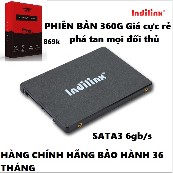 Ổ cứng SSD INDILINX 360GB Sata III 7mm 2.5" (Bảo hành 3 năm đổi mới) - Hàng chính hãng | BigBuy360 - bigbuy360.vn