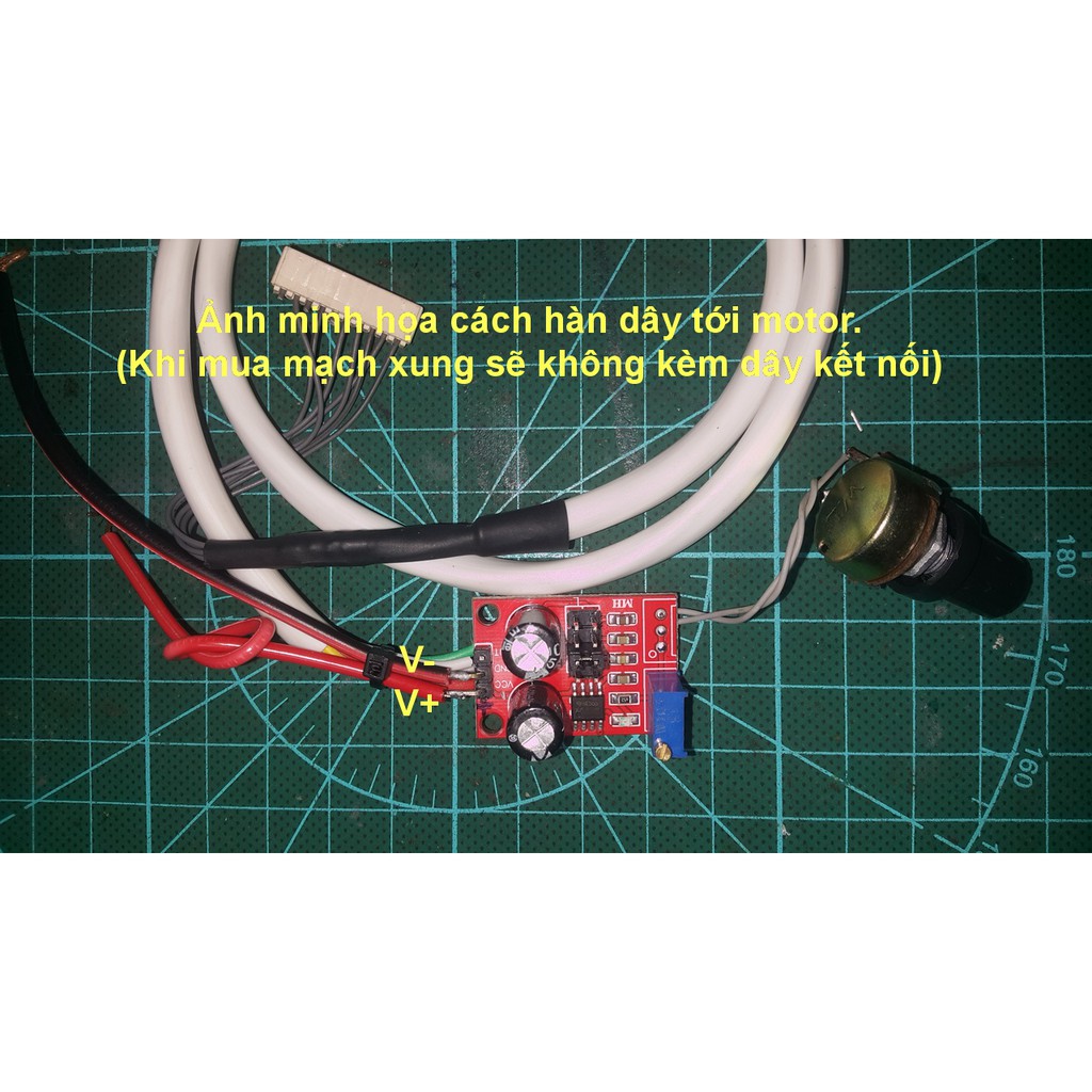 Mạch tạo xung clock điều khiển motor không chổi than BLDC, được mod từ mạch NE555 chạy được áp 6-24Vdc.