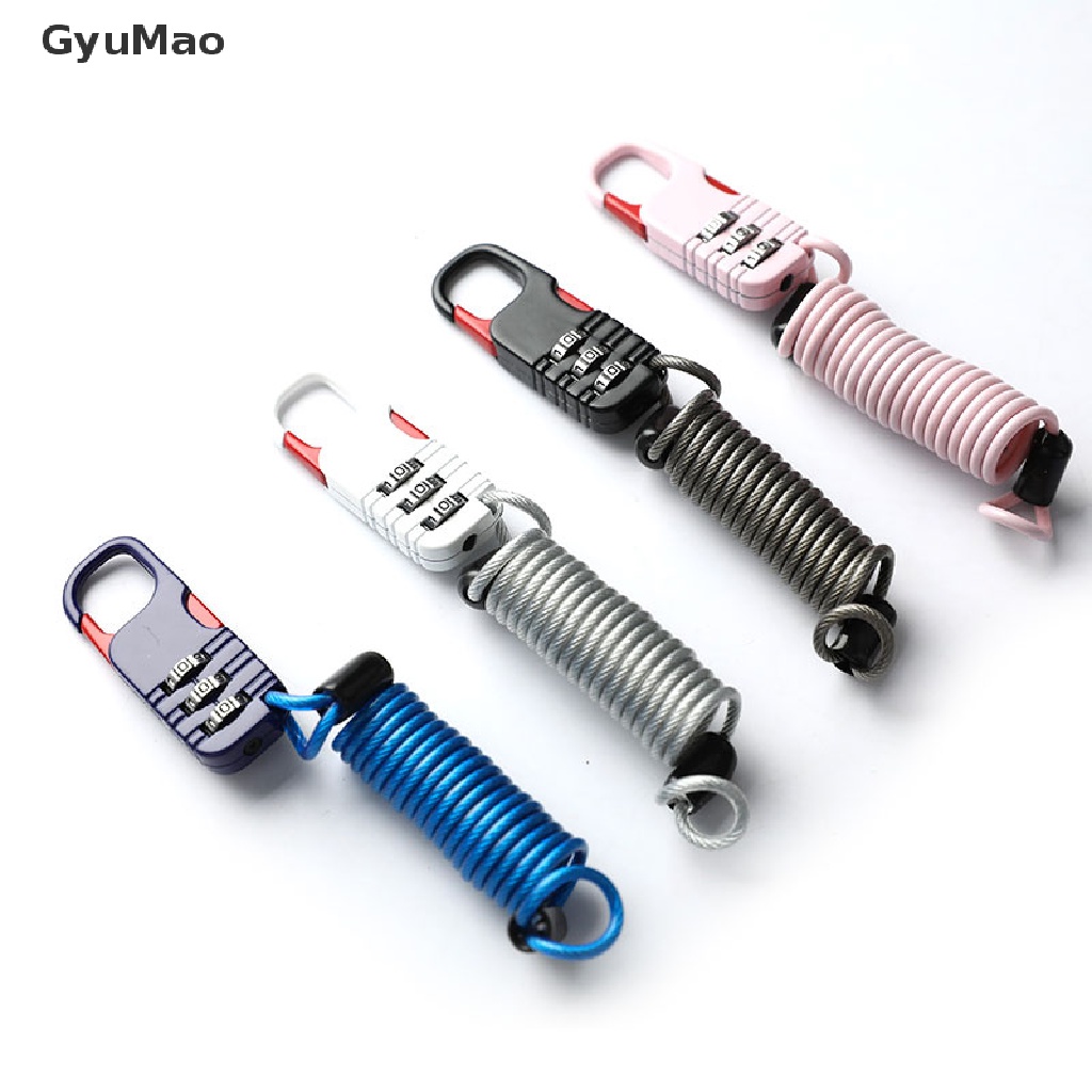Dây Cáp Khóa Mật Khẩu 3 Chữ Số Chống Trộm An Toàn Cho Xe Đạp Xe Máy