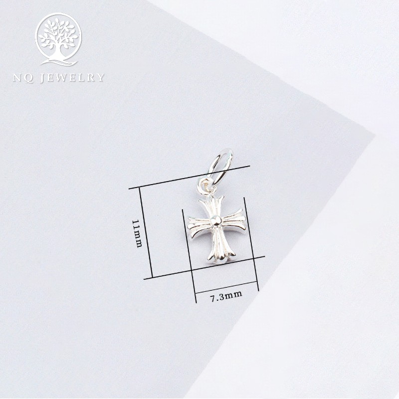 Charm bạc thánh giá treo 7.3x11mm - NQ Jewelry