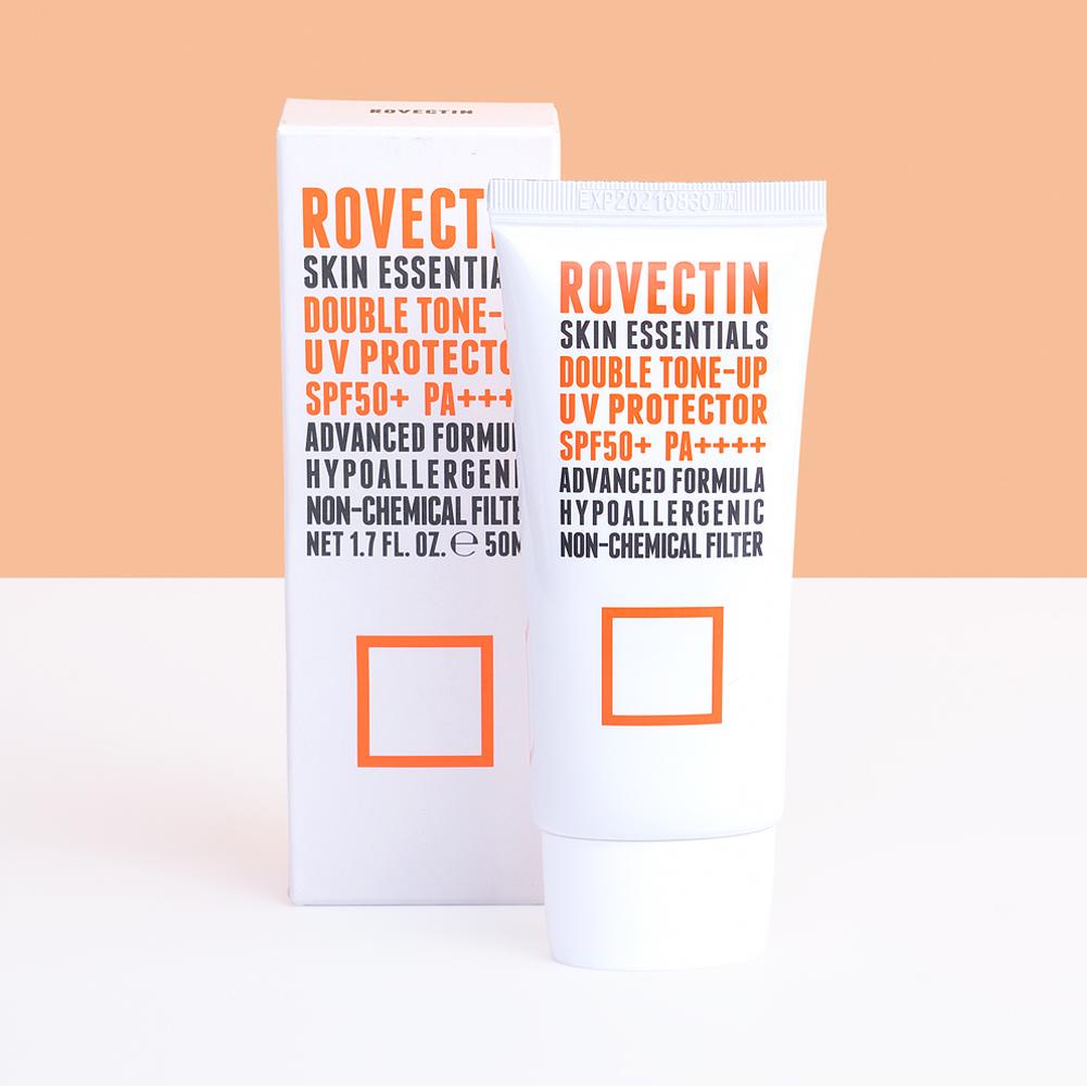 Kem chống nắng vật lý nâng tone ROVECTIN Skin Essentials Double Tone-up UV Protector SPF 50+ PA++++ 50ml - Ninishop