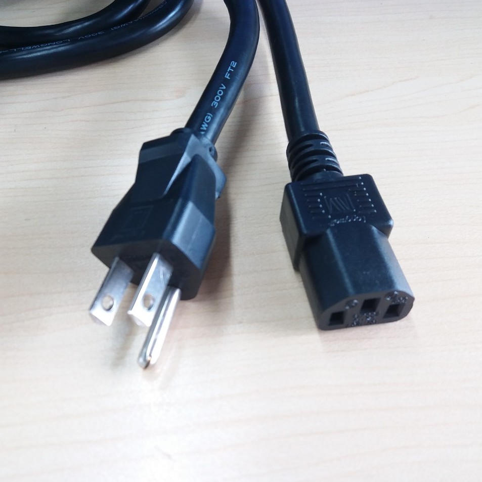 Dây nguồn C19 dài 3m chính hãng 3 x 2.08mm2-từ case vào màn hình