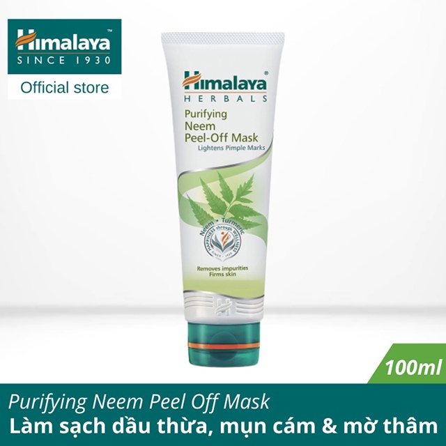 Mặt Nạ Sạch Mụn Giảm Thâm Dạng Lột Chiết Xuất Lá Neem Himalaya Purifying Neem Peel-off Mask 100g