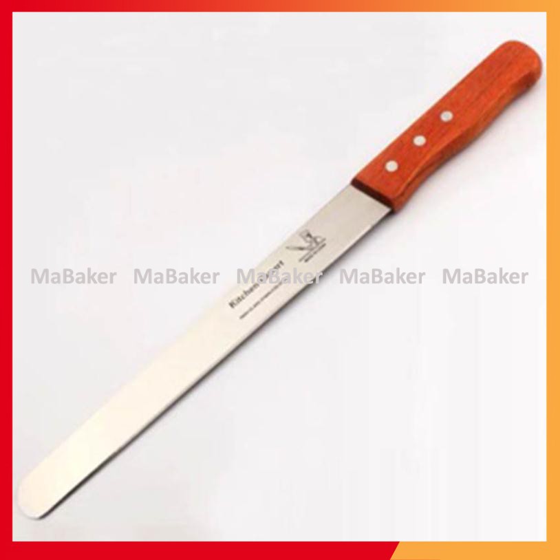 Dao cắt bánh không răng cưa bằng thép không gỉ cao cấp 42cm - MaBaker
