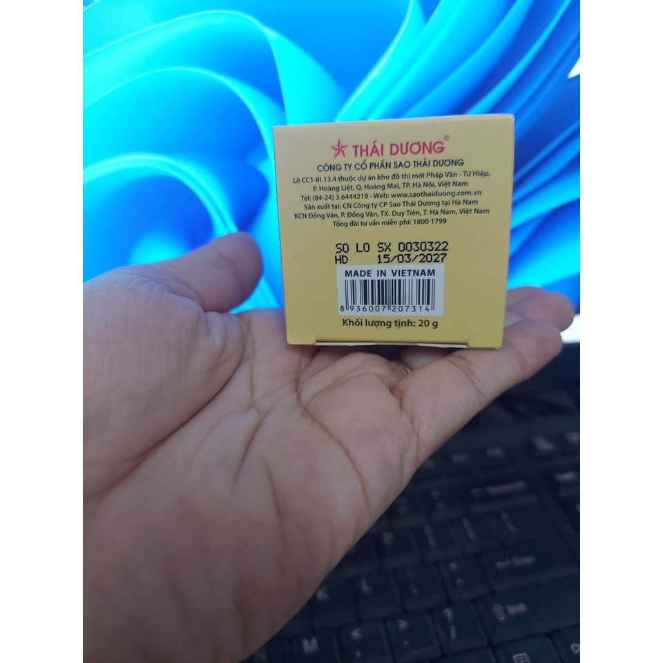 Cao Gừng Sao Thái Dương SAOTHAIDUONG BALM - HỘP 20g