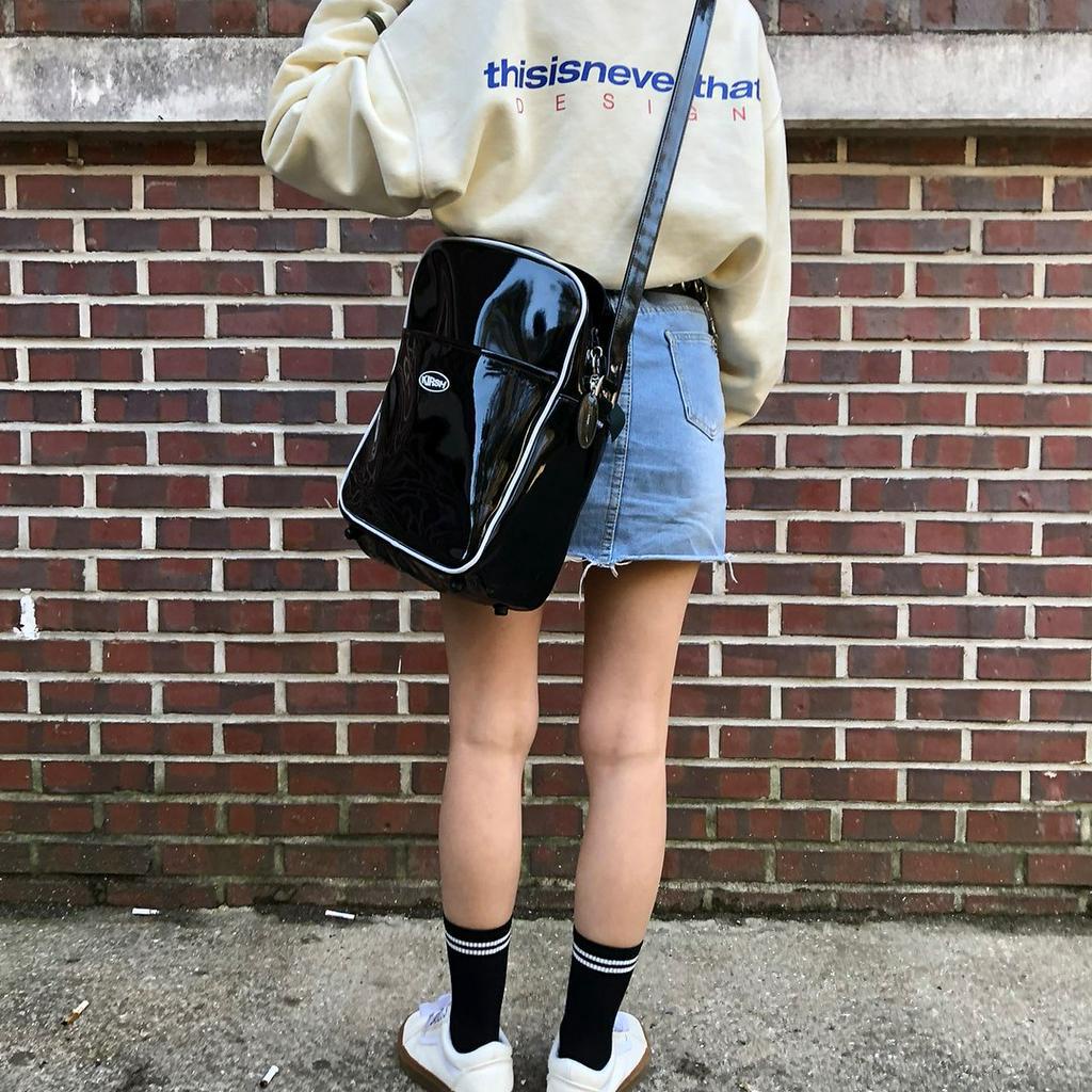 _ Áo nỉ Thisisneverthat trắng sữa