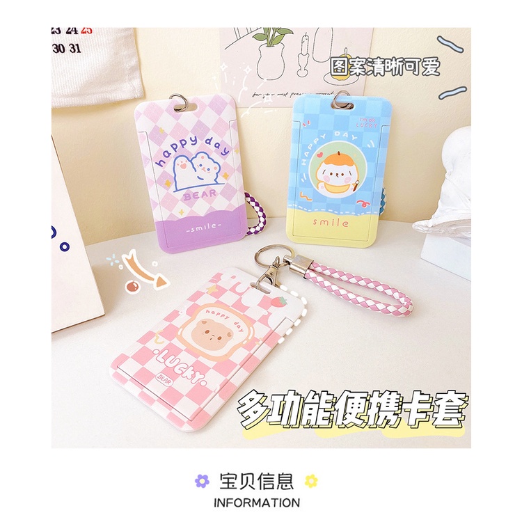 Ví Đựng Thẻ / Xe Buýt Họa Tiết Hoạt Hình Sáng Tạo