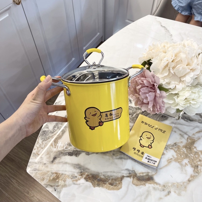 Nồi chiên ngập dầu mini vịt vàng đáng yêu
