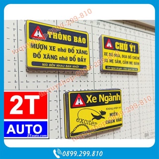 Bộ combo 3 Tem cảnh báo, logo dán cảnh báo funny dán xe máy ô tô, cảnh báo chú ý mượn xe, ngộ nghĩnh