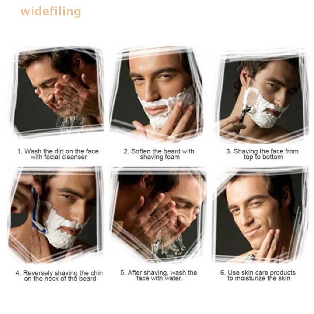 Set 10 Dao Cạo Râu Hai Lưỡi Bằng Thép Không Gỉ Sử Dụng Một Lần Cho Nam