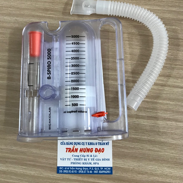 Dụng cụ tập hít thở - phế dung kế