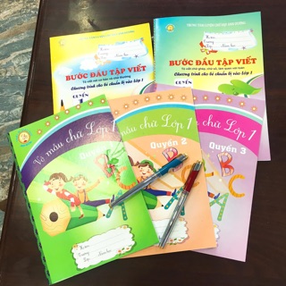 Combo 5 vở mẫu cho bé chuẩn bị vào lớp 1