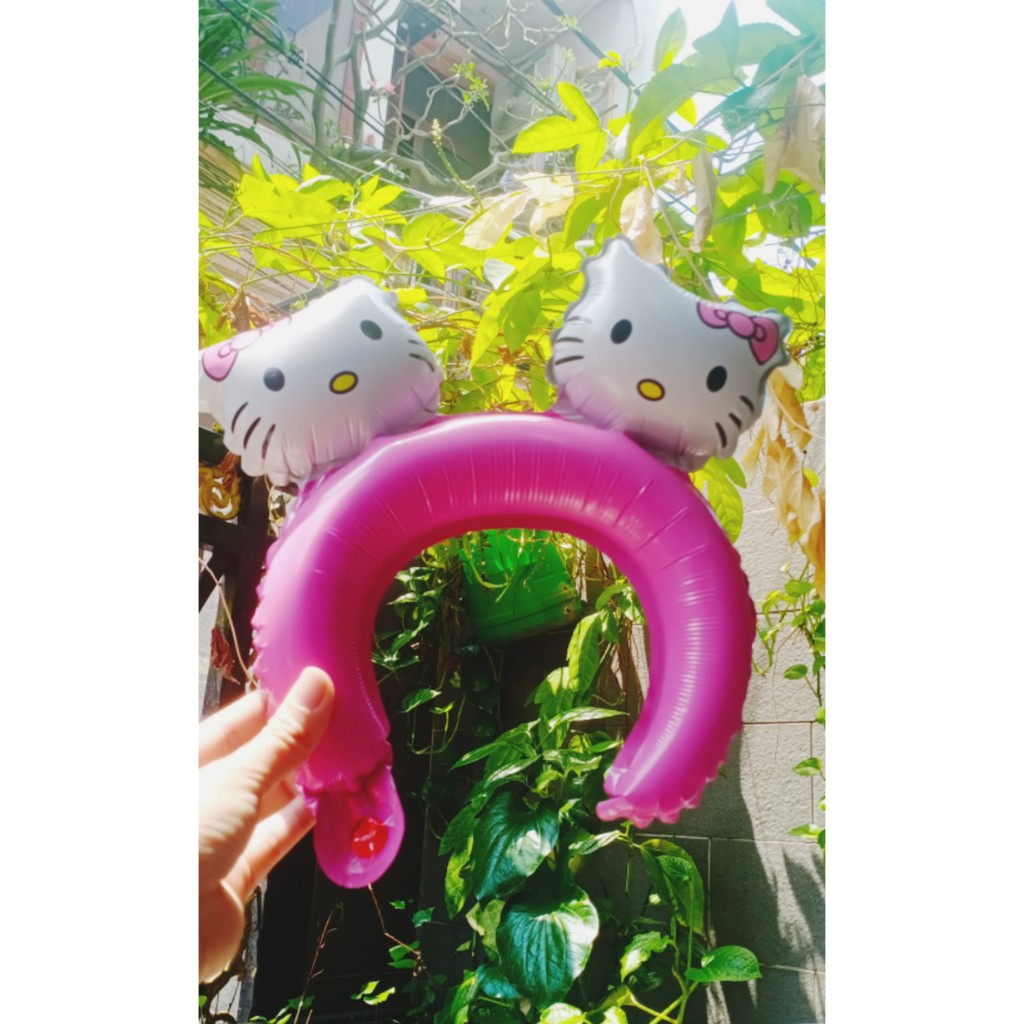  CÀI TÓC BONG BÓNG HELLO KITTY TRANG TRÍ SINH NHẬT