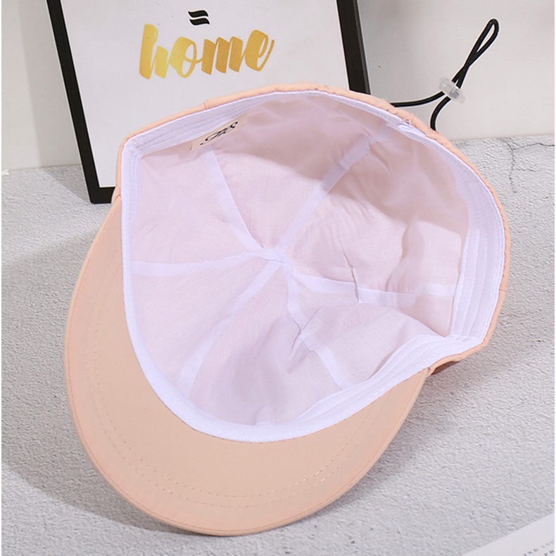 Nón Lưỡi Trai Thể Thao Màu Sắc Trơn Phong Cách Hàn Quốc Cho Nam Nữ