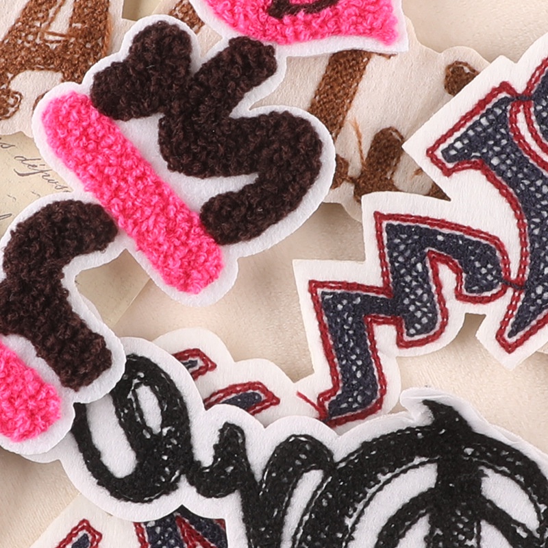 Miếng Dán Thêu Chữ Tiếng Anh Trang Trí Sổ Tay DIY