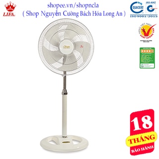 Quạt đứng, quạt cây, kiểu dáng công nghiệp, 5 cánh 40cm, quạt Lifan model Đ-616A, màu trắng sang trọng, tiết kiệm điện