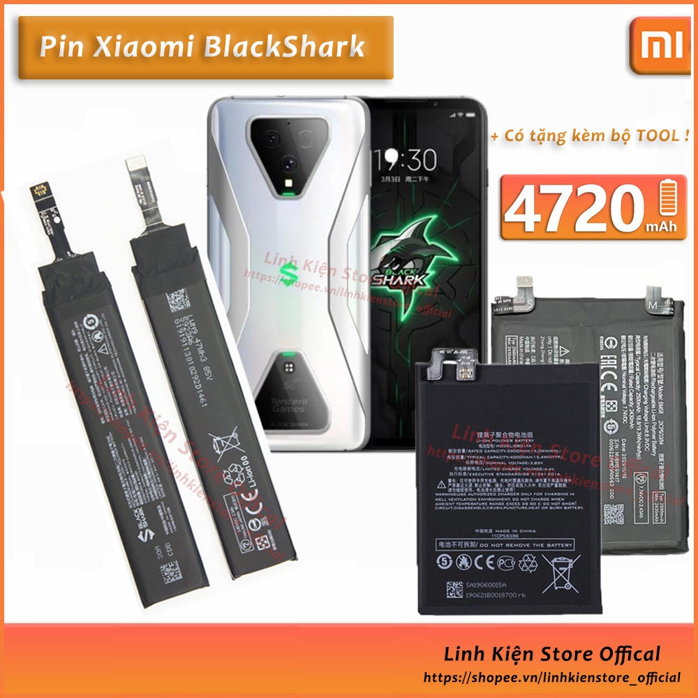 Pin Xiaomi Black Shark 3 - 4 / 3s / 4 Pro / 3 Pro / Black Shark 4 .. thay thế, sửa chữa Gaming Phone !
