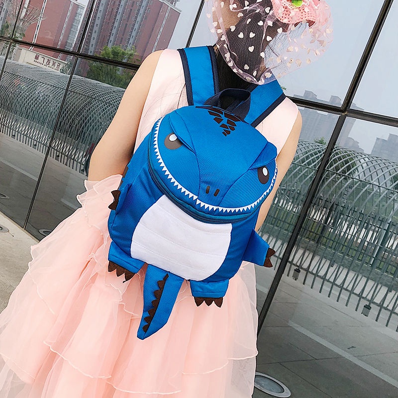 Ba Lô Đi Học Siêu Nhẹ Thoáng Khí Hình Khủng Long Dễ Thương Cho Bé Trai Gái 1-3-5 Tuổi