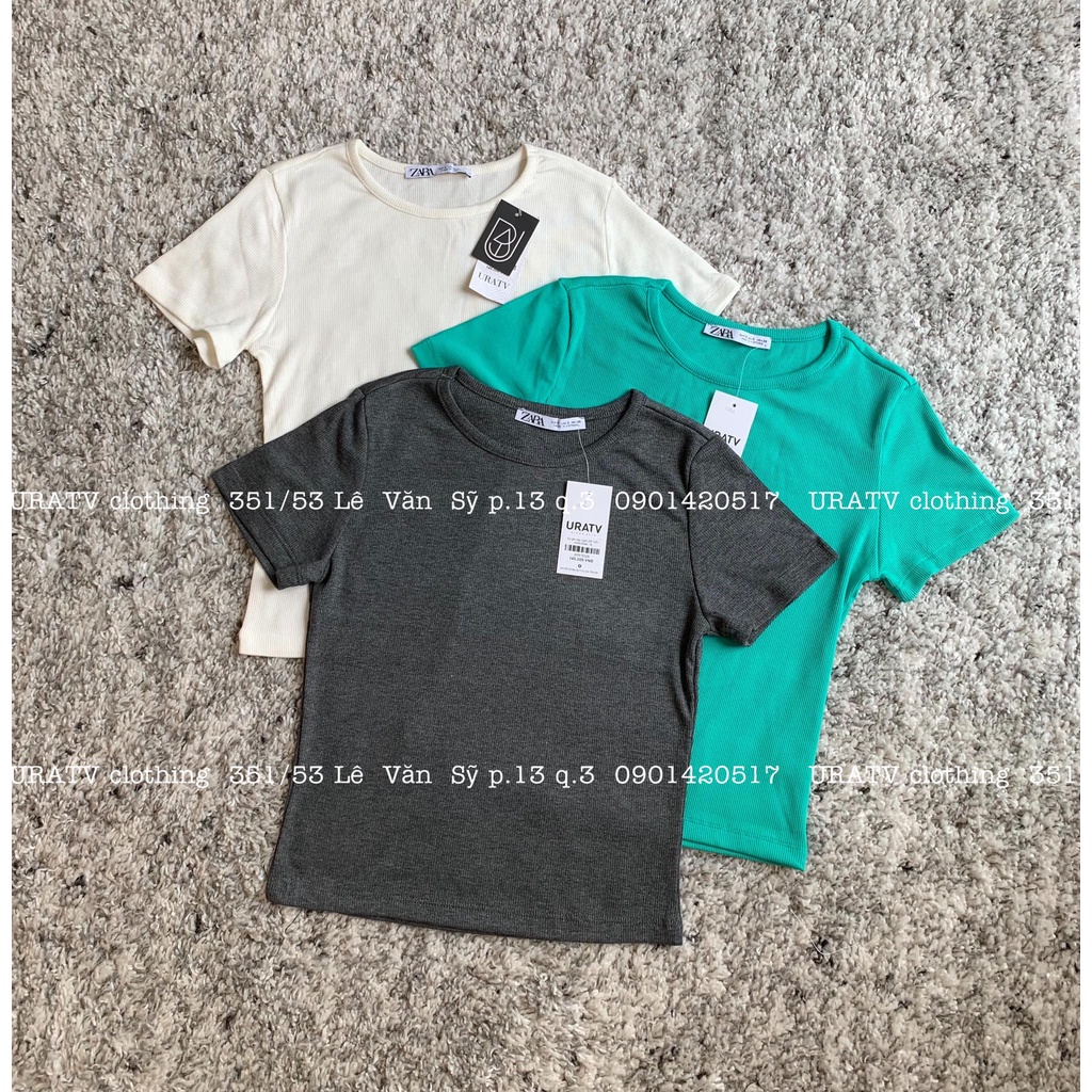 [ẢNH THẬT-CÓ SẴN] Áo thun gân tay ngắn ZR 145
