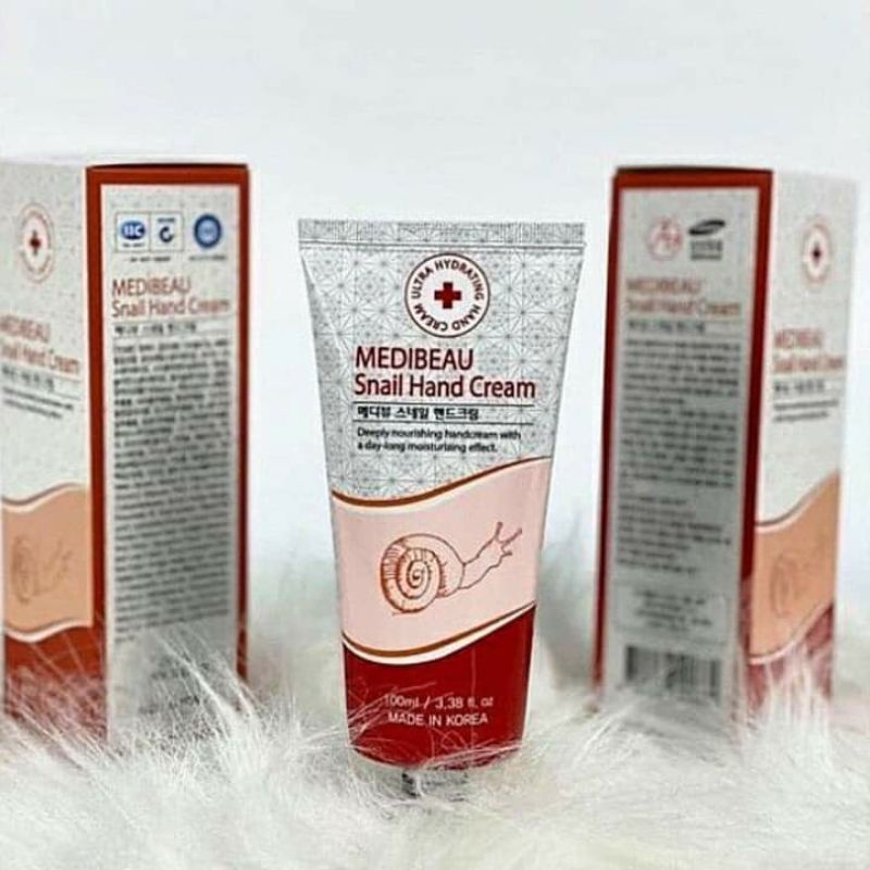 Kem dưỡng da tay Medibeau snail ốc sên Hàn Quốc