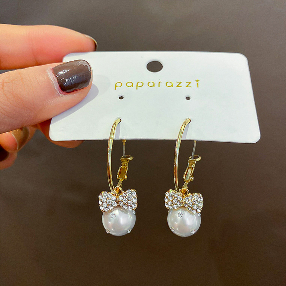 Bông Tai Chất Liệu Kim Loại Đính Đá S925 Thời Trang Cho Nữ