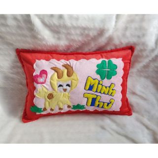 Gối nằm handmade dê vàng