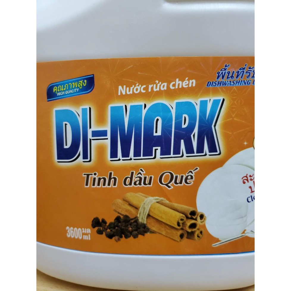 Nước rữa chén Bát Tinh Dầu Quế,Siêu Sạch Công Nghệ Thái Lan DI-MARK 3600ml