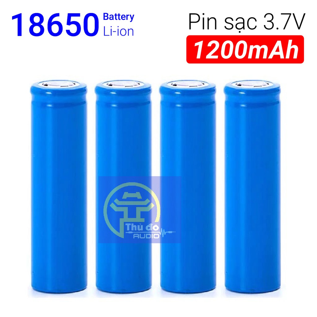 01 Viên Pin 18650 1200mAh SIÊU BỀN dùng cho quạt MINI đèn pin, tông đơ cắt tóc, chế tạo pin dự phòng