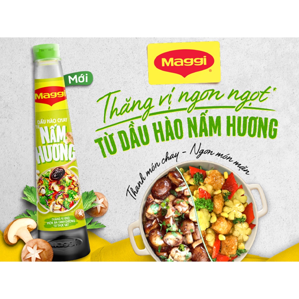 Dầu Hào Chay Maggi Vị Nấm Hương 820g Chính Hãng
