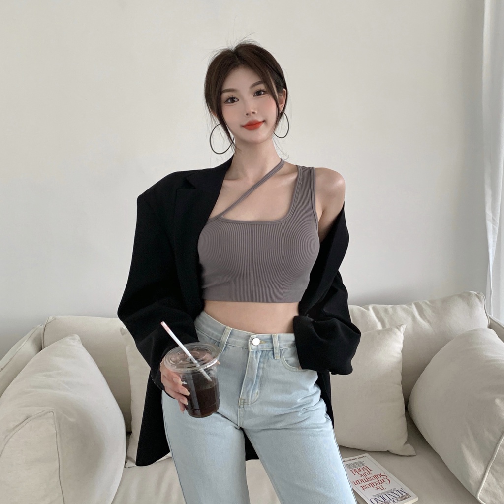 QADCOL  Áo Hai Dây Thời Trang Quyến Rũ Cho Nữ