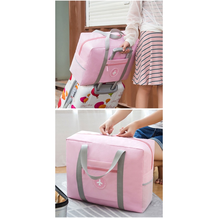 Túi đựng quần áo sức chứa lớn chống nước có thể gấp gọn tiện lợi khi đi du lịch