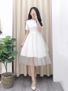 Váy trắng công chúa tiệc 😍😍