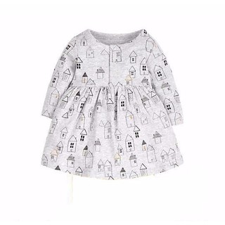 Đầm thun tay dài Mothercare cho bé gái 0-9M D462