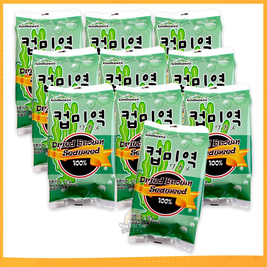 Combo 10 Gói Tảo Biển Nấu Canh Mi Yuk (15g/gói)
