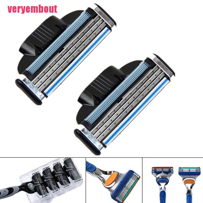 (Hàng Mới Về) Set 4 Lưỡi Dao Cạo Râu 3 Lớp Dành Cho Máy Cạo Râu Gillette Fusion