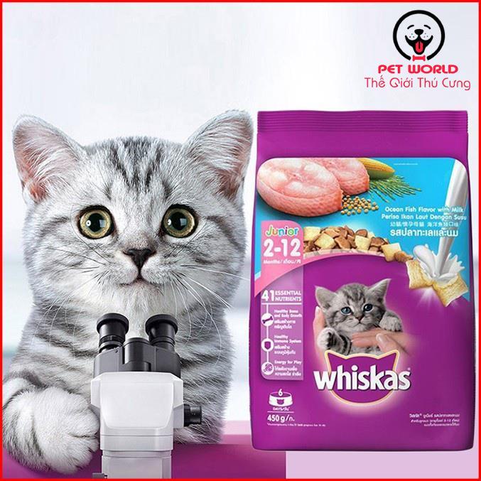 Thức ăn hạt Mèo con Whiskas Junio 1100g